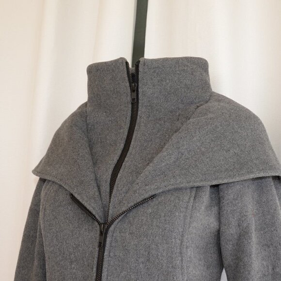 Soia & Kyo Adison Charcoal Wool Coat - Picture 7 of 11